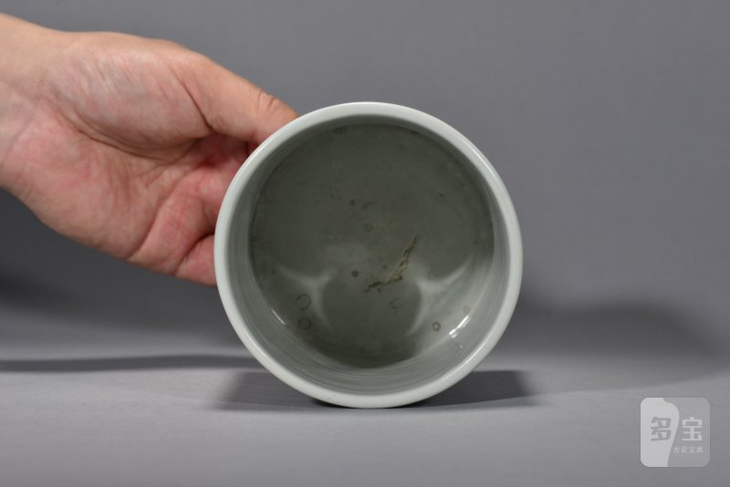 清康熙 青花花鸟纹笔筒 - 图6